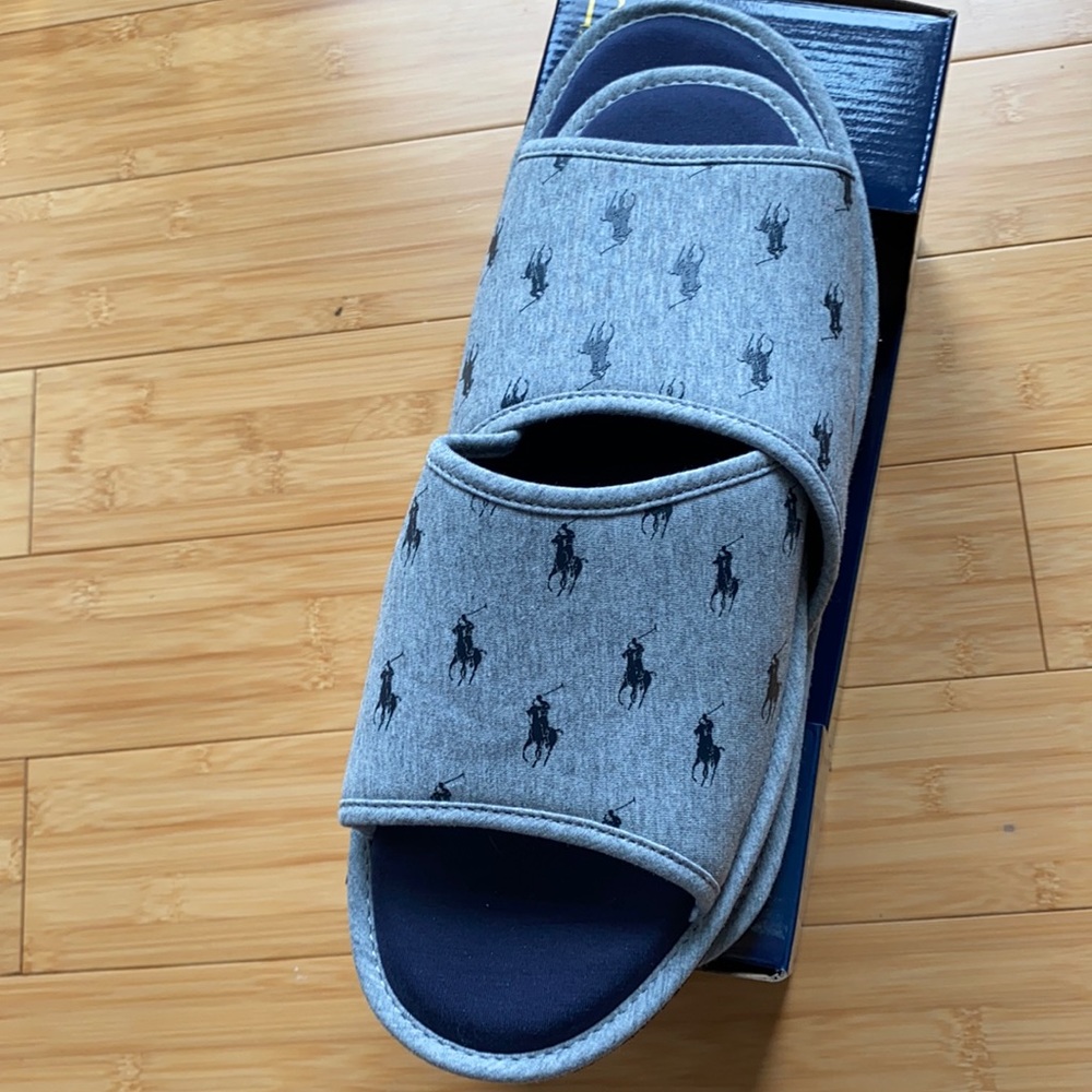 Polo Raulph Lauren House Slippers. Comes with box.